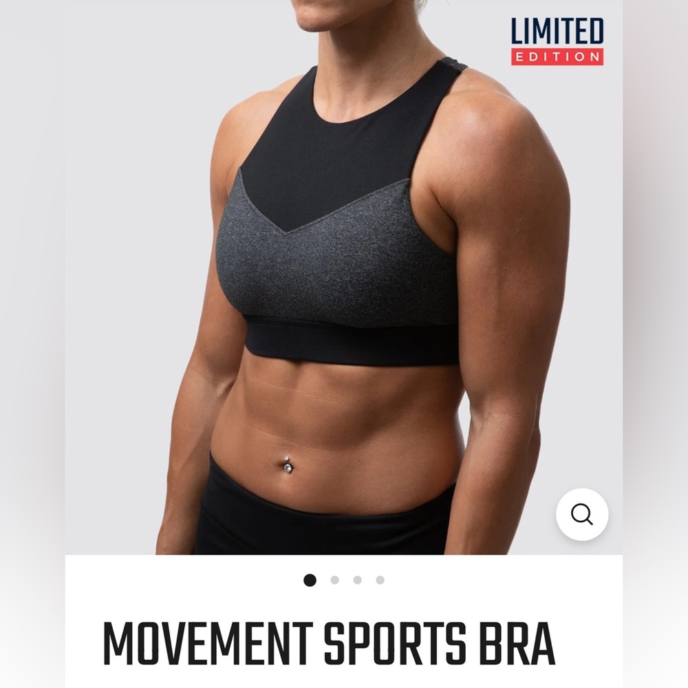Born Primitive Black and Gray Movement Sports Bra
